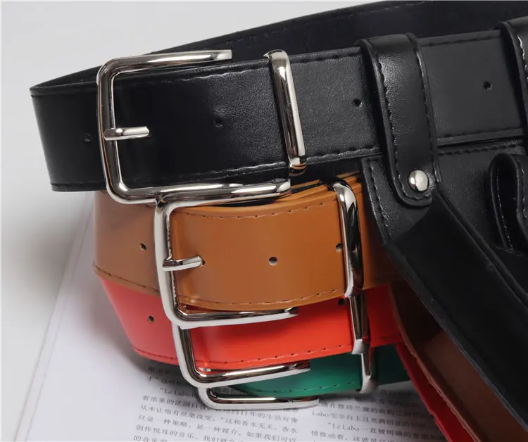XITAO Women Cummerbunds Korea Fashion Dark Fashion New Concave Shape Street Shoot Multi Function Belt Pockets WBB4334