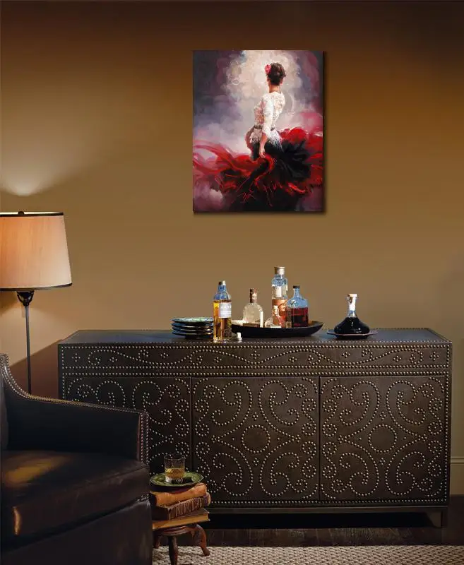 Ручная работа фигурные картины маслом современная женщина стенд на холсте