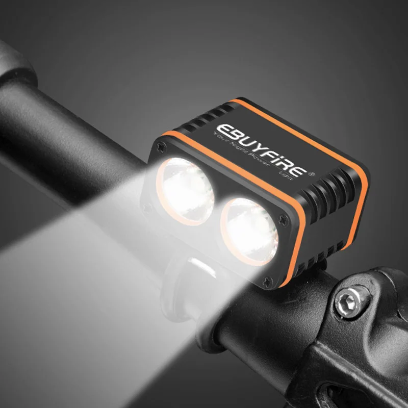 USB велосипедный светильник 2xT6 800LM 4 режима светодиодный велосипедный Usb велосипедный головной светильник с 2* Orings(без батареи