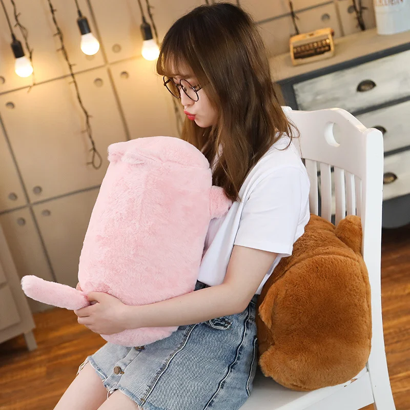 Мультяшная набивная кошка без лица мягкая плюшевая игрушка подушка для сна