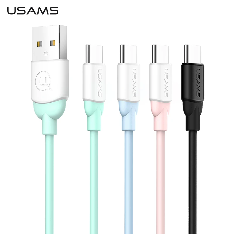 USAMS USB c кабель для samsung Galaxy S9 плюс Тип usb C 2A зарядки или передачи данных со штекером