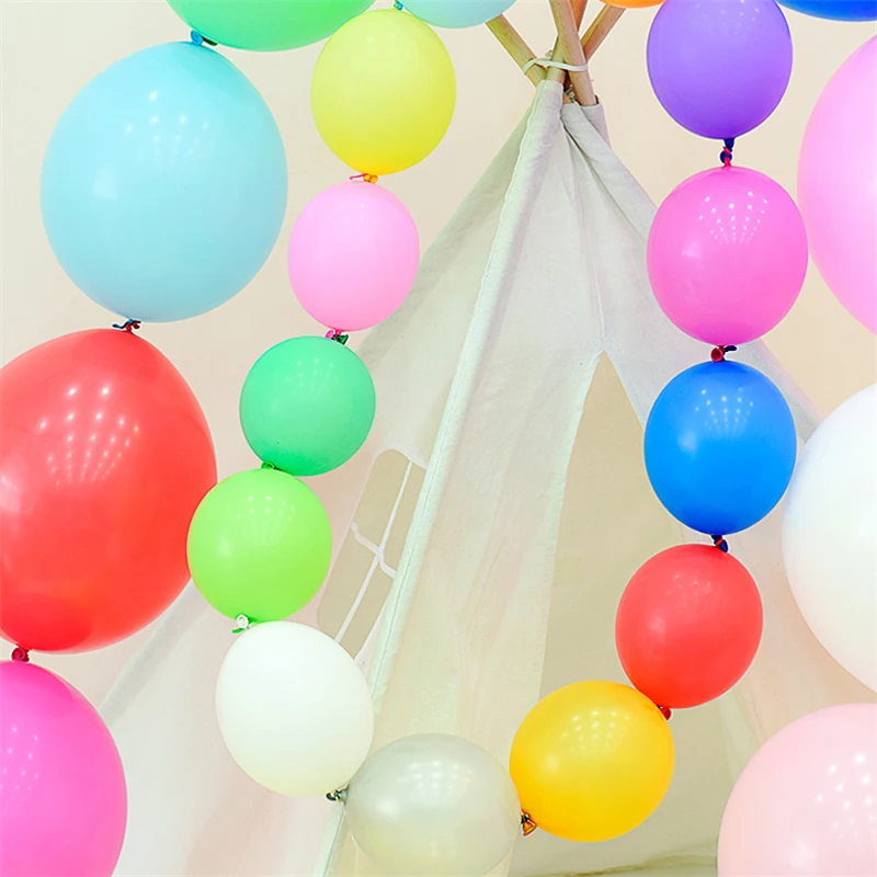 

100pcs 6inch Link Balloons Tail Baloon Inflatable Latex Ballon Wedding Room Birthday Party Mother's Day Decoration Balloon
