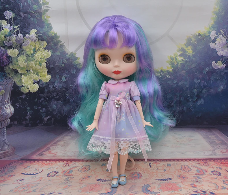 Заводская кукла Neo Blyth, матовое лицо, 1/6 BJD, шарнирная кукла Blyth, куклы для девочек, игрушки для новорожденных детей 5