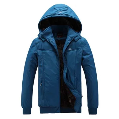 9520 blue 125 кг может одежда больших размеров зимнее пальто для мужчин Уличная Термоодежда сохраняет тепло Кемпинг походные куртки новая 7XL ветровка большого размера - Цвет: 9520 blue