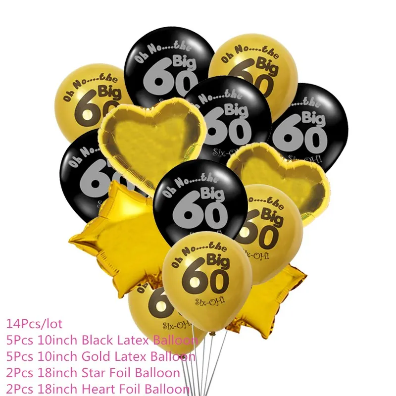 14Pcs Chicinlife 30/50th/60th с днем рождения Photo Booth Prop юбилей день Рождения Вечеринка мужчина женщина стиль подарок смешной декор поставки - Цвет: 14Pcs