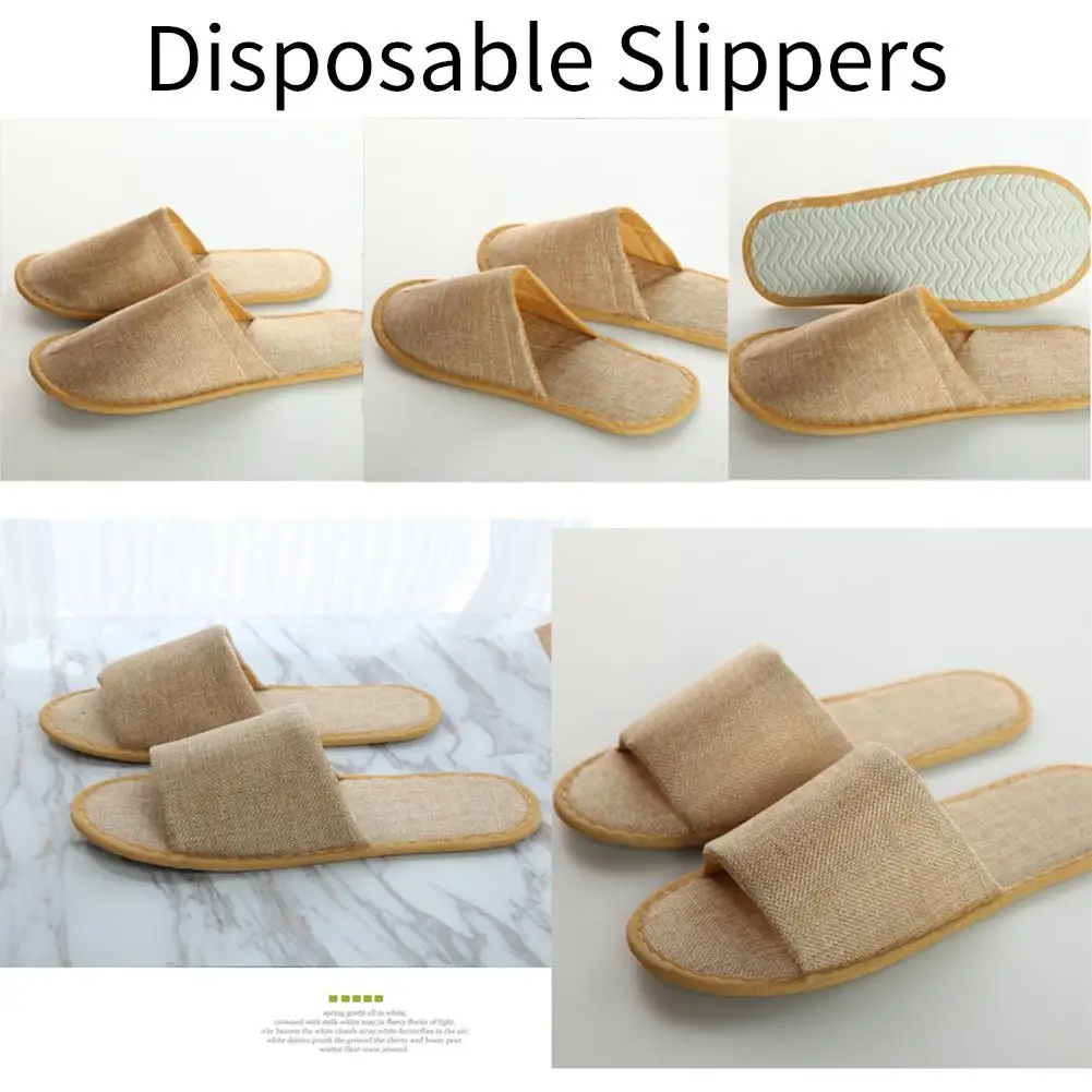 Гостиничные тапочки одноразовые спа Тапочки Нескользящие дышащие 1/10 пар|Щетки