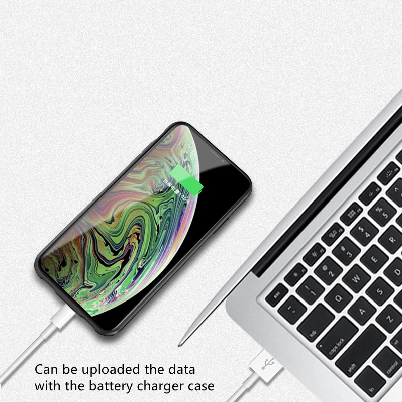 NTSPACE 5000 мАч Внешний аккумулятор зарядное устройство чехол для iPhone Xs Max XR power Case Портативный блок питания зарядный чехол с аудио