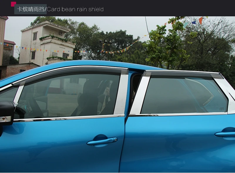 Автомобильный выпуклый козырек из АБС пластика навесы дефлекторы для