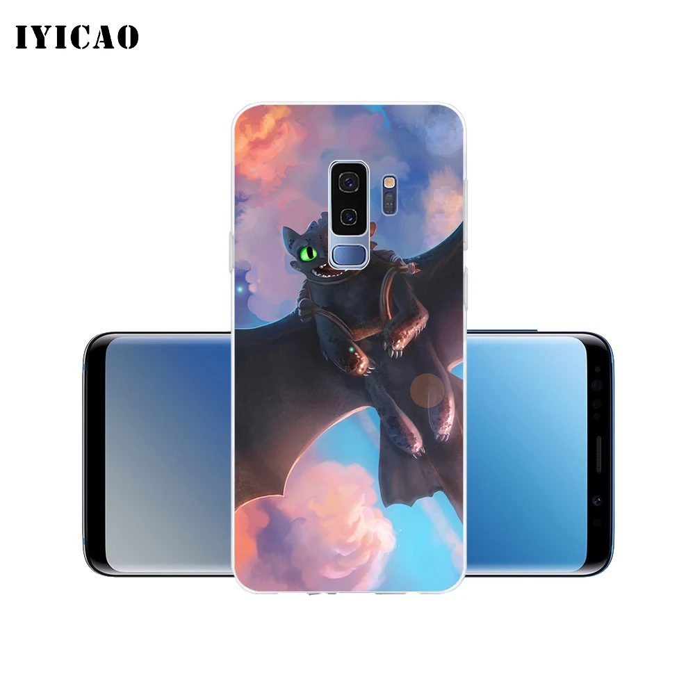 Мягкий силиконовый чехол для телефона IYICAO Train Your Dragon Samsung Galaxy S10e S10 S9 S8 Plus S7 Edge