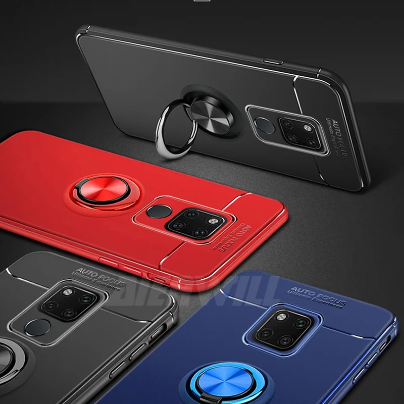 Car Hold Case For Huawei mate 20 Pro Finger Ring Magnet Armor Anti-Fall Soft Shockproof cover Mate pro case |