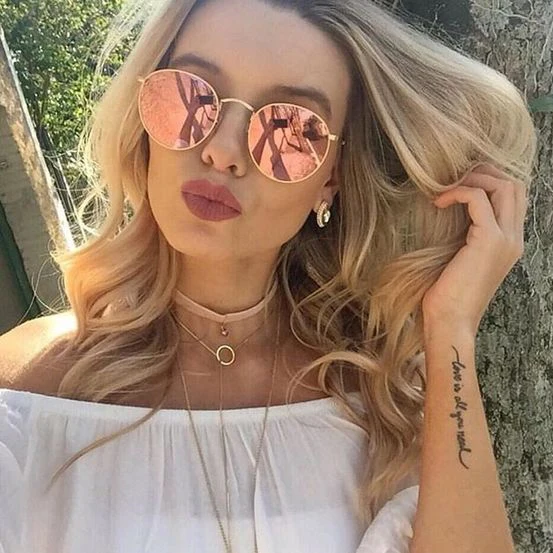 Солнцезащитные очки TRIUMPH VISION женские Поляризованные круглые Ретро стиль|rimless