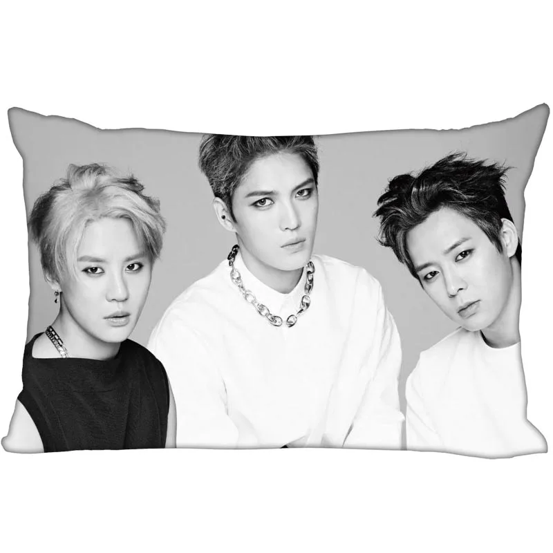 4 Новое поступление KPOP star на заказ JYJ напечатанная атласная наволочка индивидуальный логотип две стороны больше размер 35x45 см, 40x60 см, 50x75 см - Цвет: 4