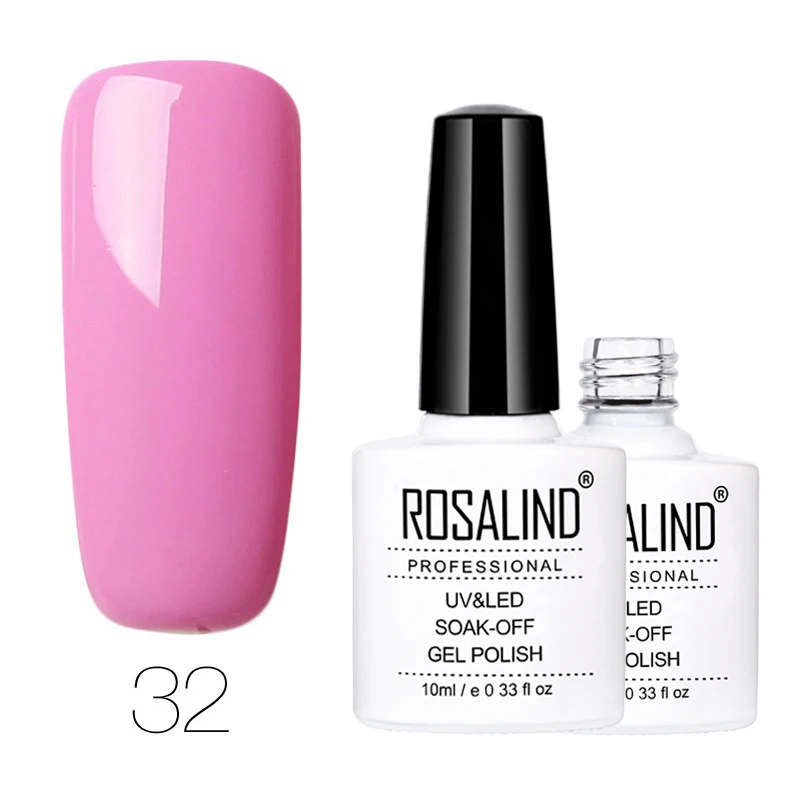 RD32 Гель ROSALIND 1, 10 мл,, чистый цвет, серия, Гель-лак для ногтей, повседневный Гель-лак, УФ светодиодный, для маникюра, для наращивания ногтей - Цвет: RD32