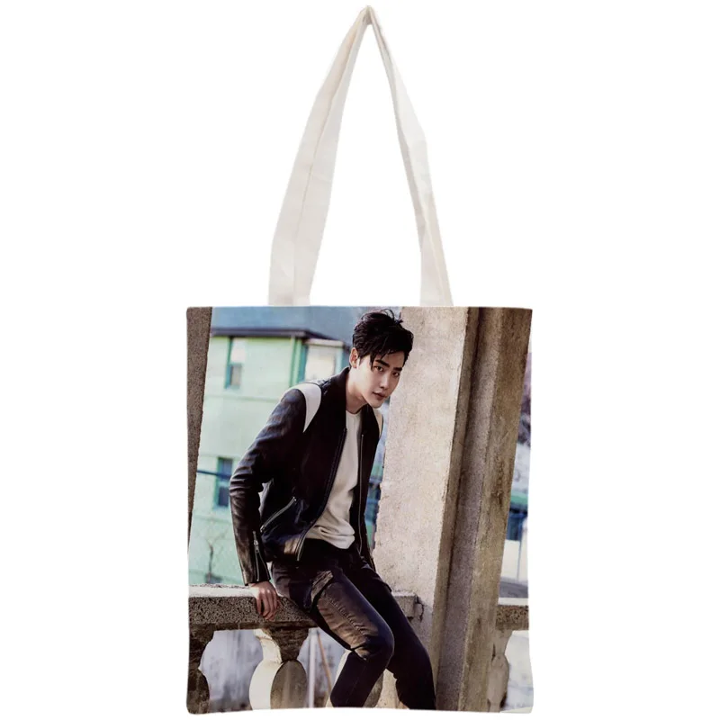 Пользовательские ли Чон сок сумка-тоут Сумка Многоразовые Сумки из натуральной