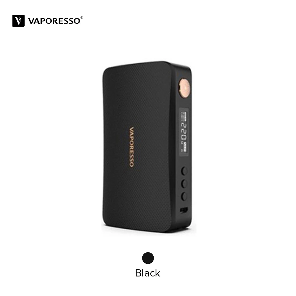 Black 220 Вт Vaporesso роскошный мод Vape Box Mod power от Двойной 18650 батареи, совместимы с 510 атомного электронной сигареты - Цвет: Black