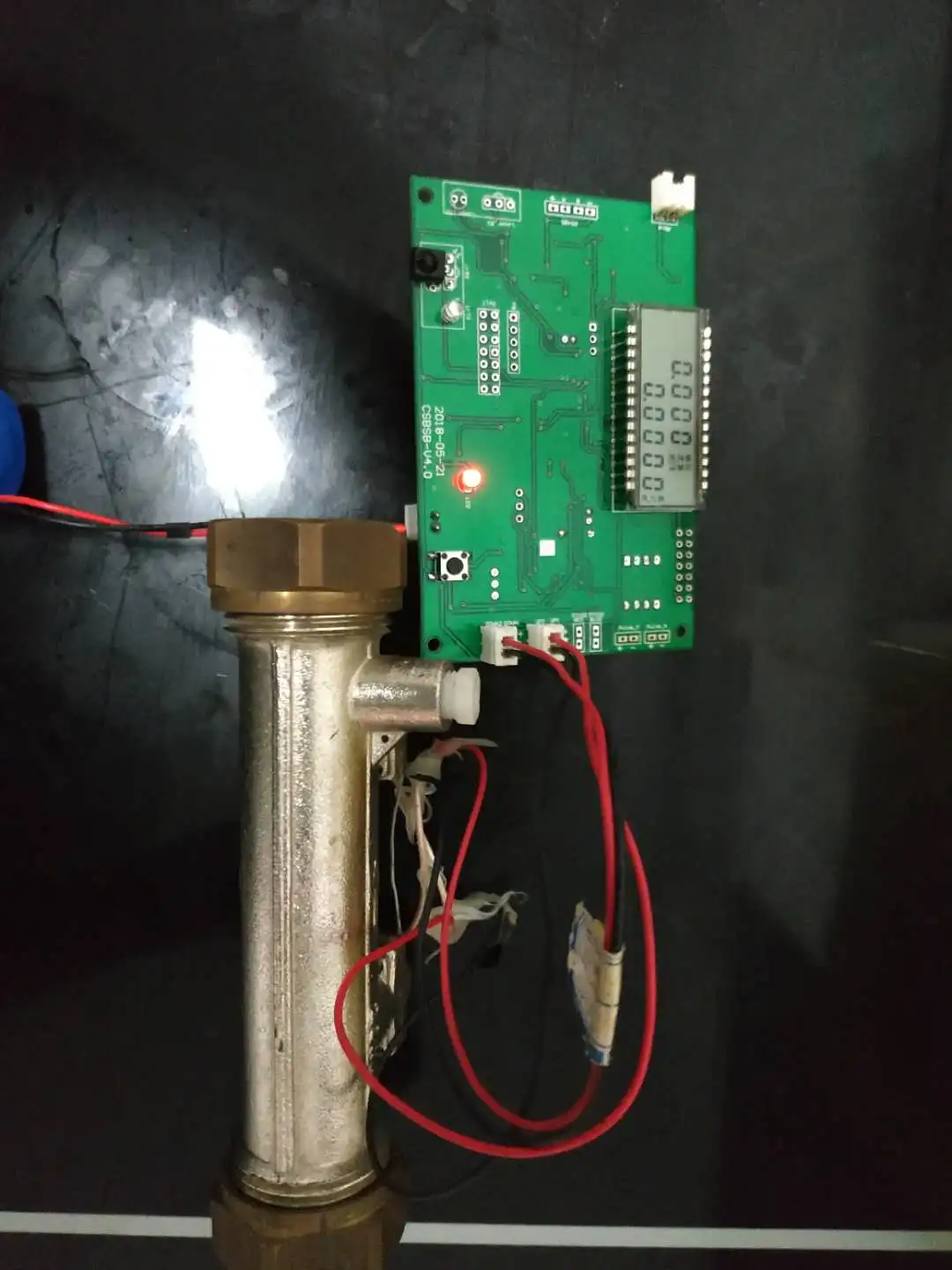 TDC-GP22 Ultrasound Water Meter Debugging Development Board with LCD Display and Flow Measurement Tube Section | Бытовая техника
