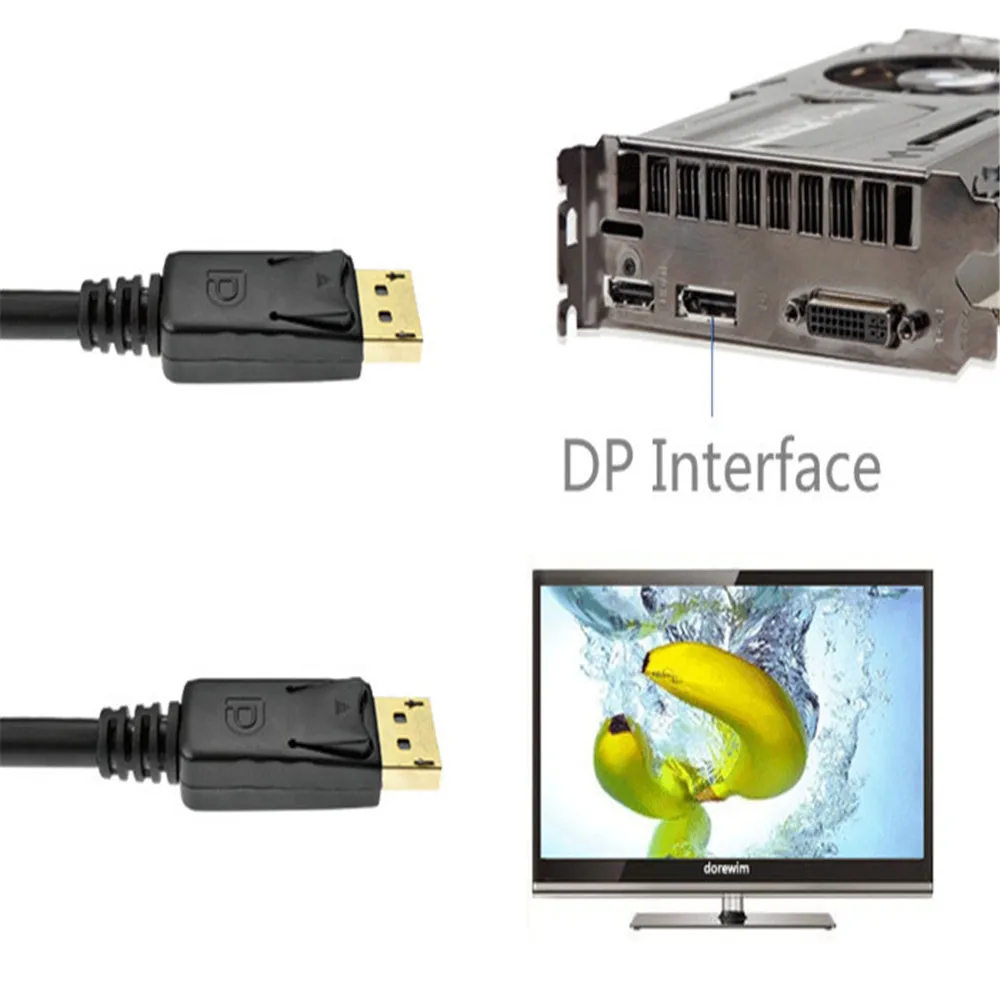 1 8 м порт дисплея DP кабель штекер к для DELL HP LCD монитора | Компьютеры и офис