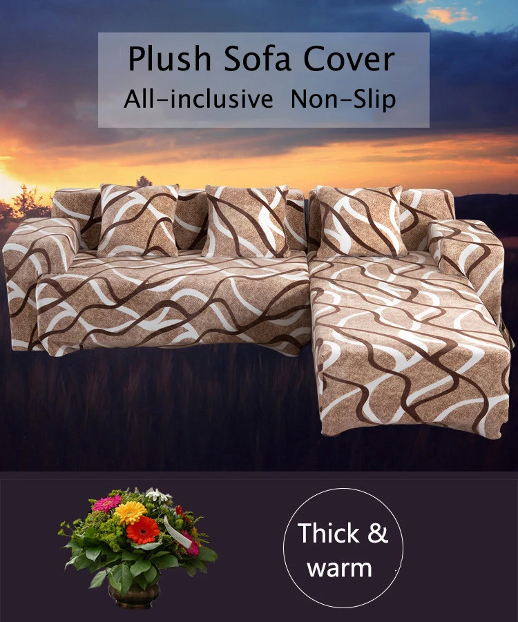 Толстый бархатный плюшевый диван Slipcover Pixel стрейч Модный чехол для дивана серый, фиолетовый чехол для дивана анти-клещи Manta теплое использование гостиной