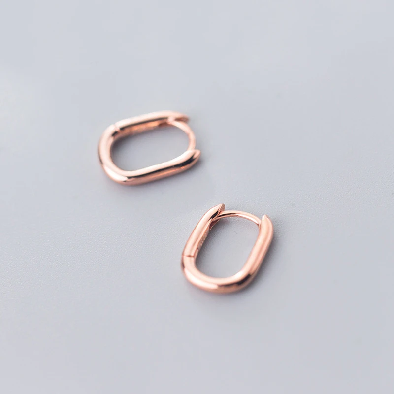 MloveAcc Модные 925 Стерлинговое Серебро Простой квадратный фотоэлемент для женщин