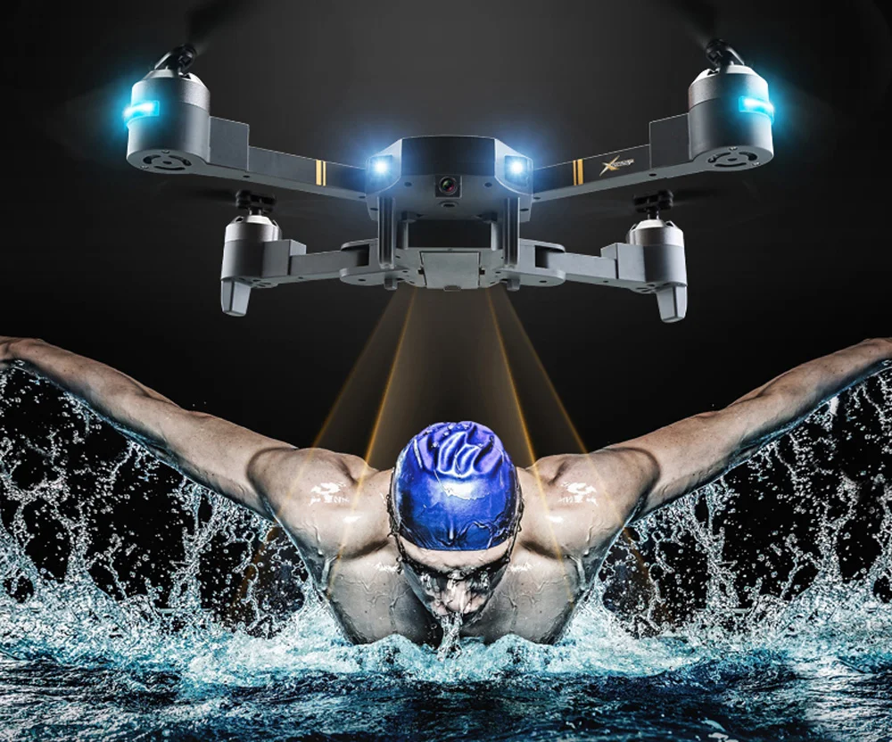 XT-1 складной Дрон FPV для селфи 480P 720P 1080P wifi HD камера Широкоугольный складной Радиоуправляемый квадрокоптер игрушка удержание высоты VS X12 E58 Дрон