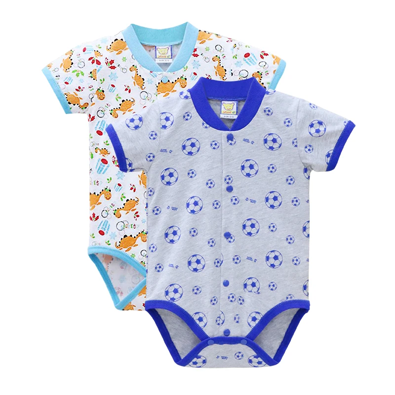 2 PCS A16 Детские боди из хлопка, 2 шт./лот, одежда для мальчиков и девочек 0-12 месяцев, цельная Одежда для новорожденных на Рождество - Цвет: 2 PCS A16