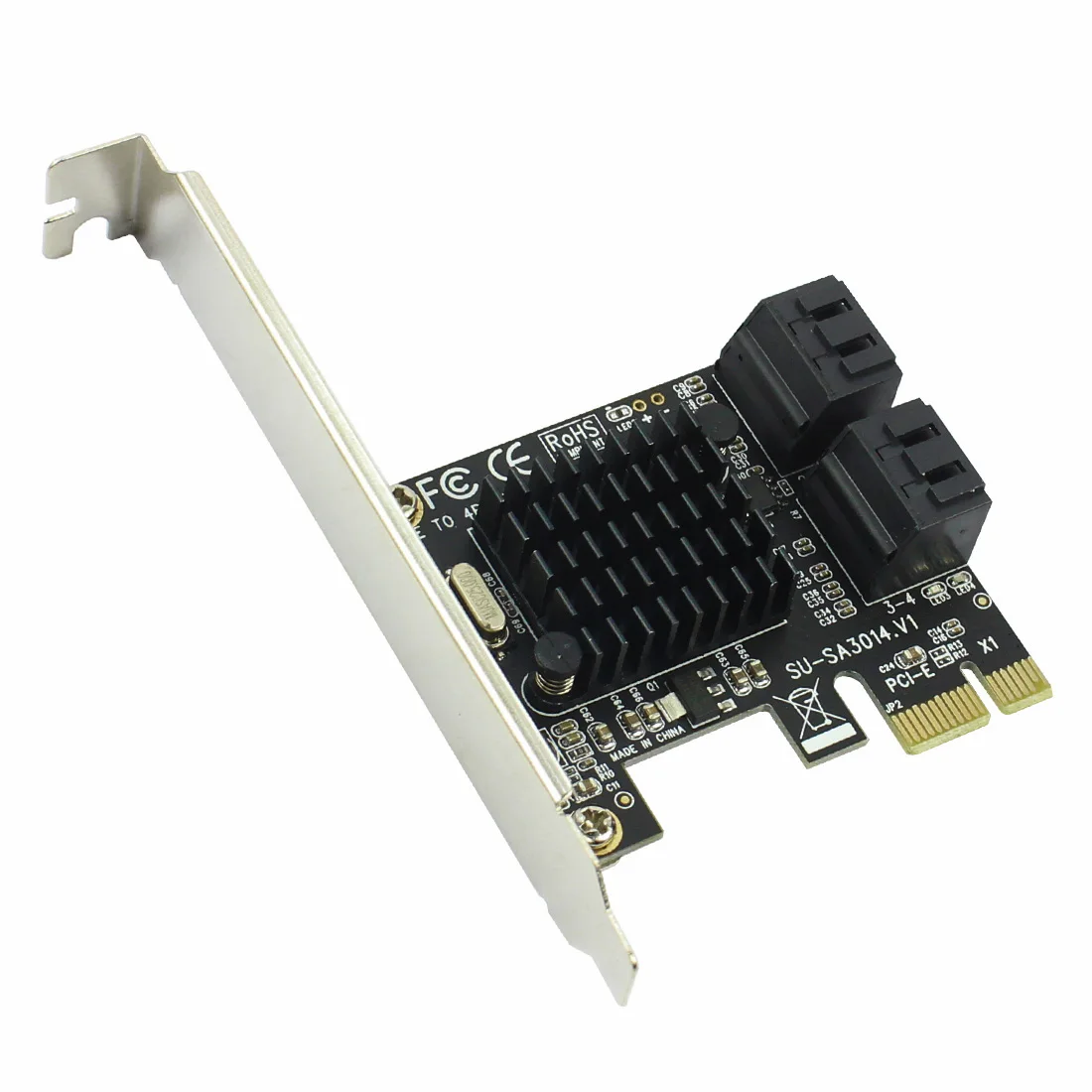 PCIE для SATA карта PCI-E адаптер PCI Express для SATA3.0 карта расширения 4 порта SATA3 для SSD HDD IPFS Mining Marvell 88SE9215 чип