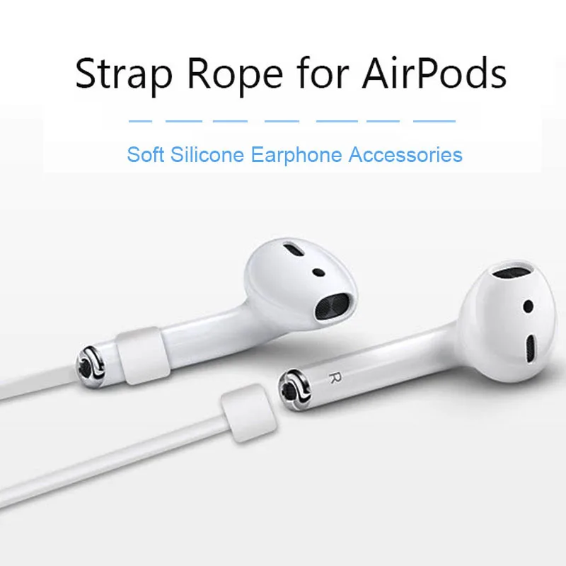 Для AirPods Анти-потери ремень веревка силиконовый наушник аксессуары гарнитура ремень для хранения кабель для наушников для iPhone XR XS MAX