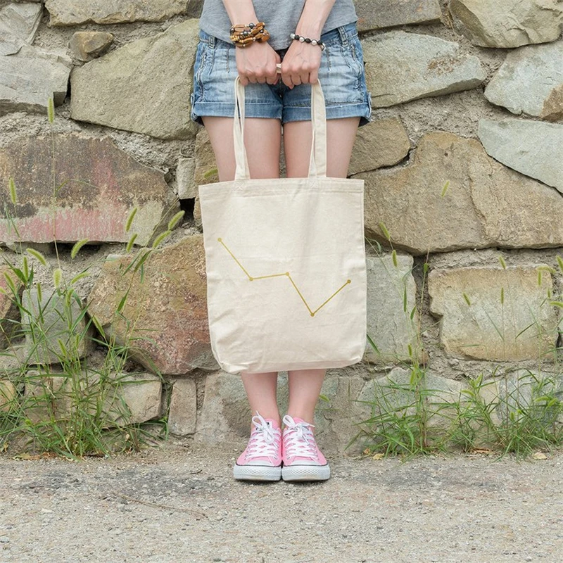 Многоразовая Женская хозяйственная сумка из хлопка пляжные сумки продуктовые