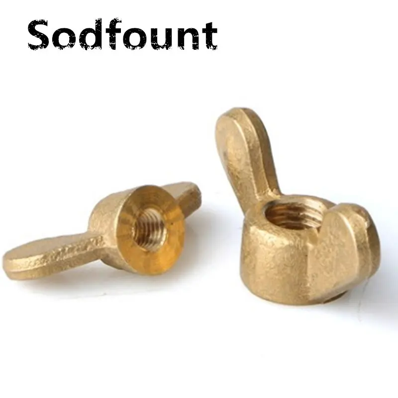 2 шт./лот медные гайки бабочки M3 M4 M5 M6 M8 M10 M12 в форме крыла|brass knurl nuts|knurled nutnut m2 |