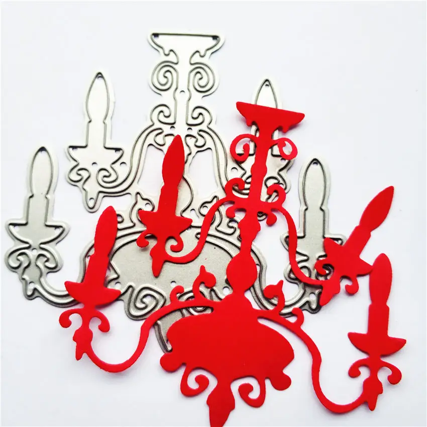 Оптовая продажа штампы для высечки люстра в виде свечи металлическая поделка