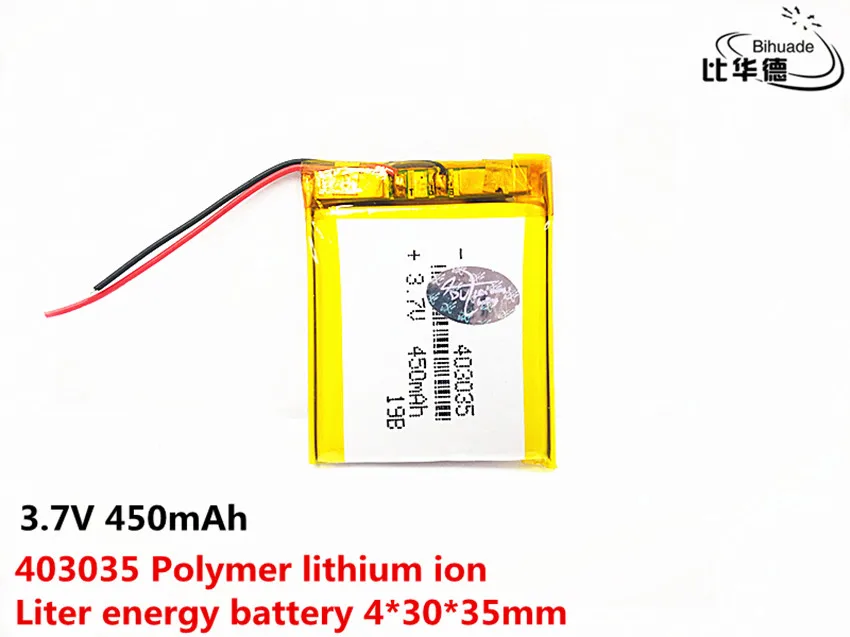 403035 450mAh 3 7 V литий-ионный полимерный аккумулятор Lipo аккумуляторные ячейки для MP3 MP4