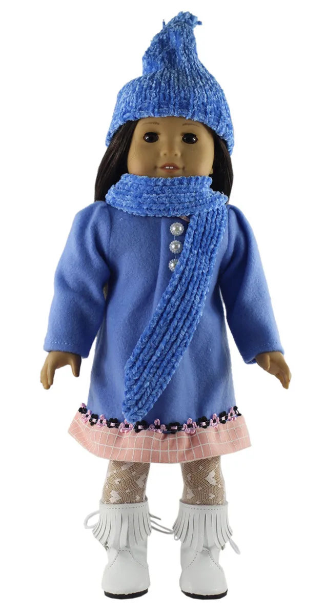 Модная Кукла комплект одежды игрушечная одежда наряд для американской куклы 18