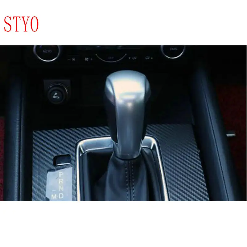 

STYO автомобильный спортивный стиль ABS чехол для рычага переключения передач, обшивка для маздас 2 3 6, с принтом, для автомобилей, для спорта, дл...