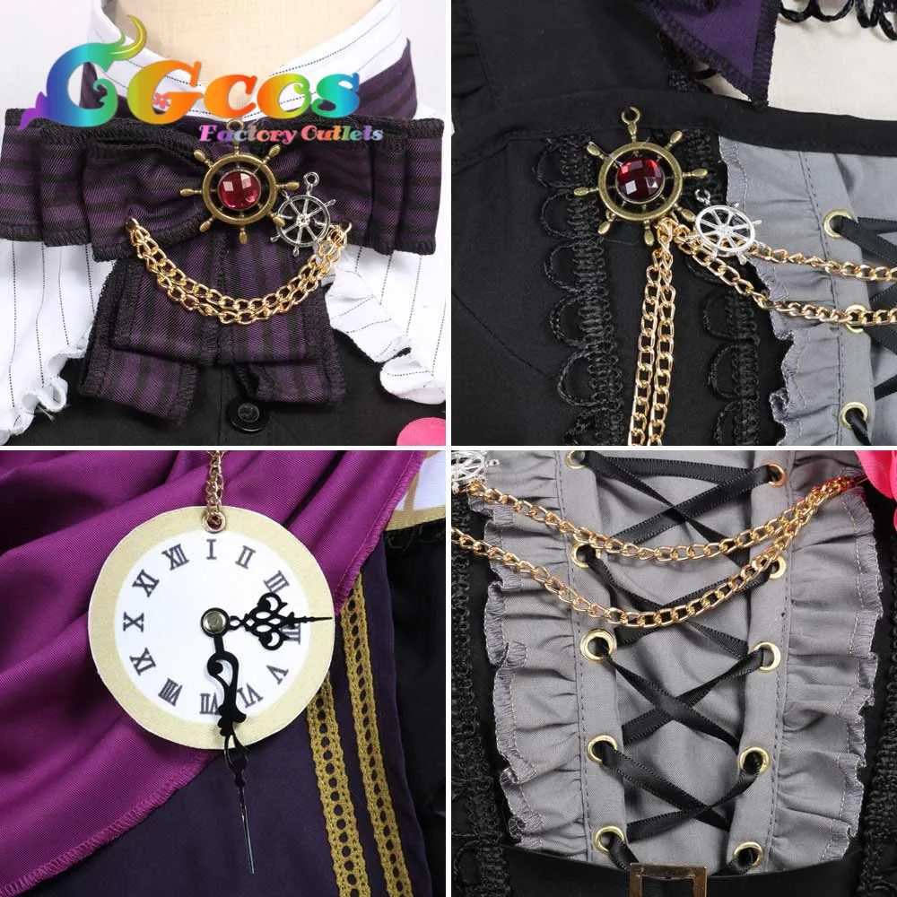 CGCOS Косплей Костюм BanG Dream! Roselia Neo-Aspect Ako Udagawa Платье Аниме Униформа Хэллоуин Аниме игра