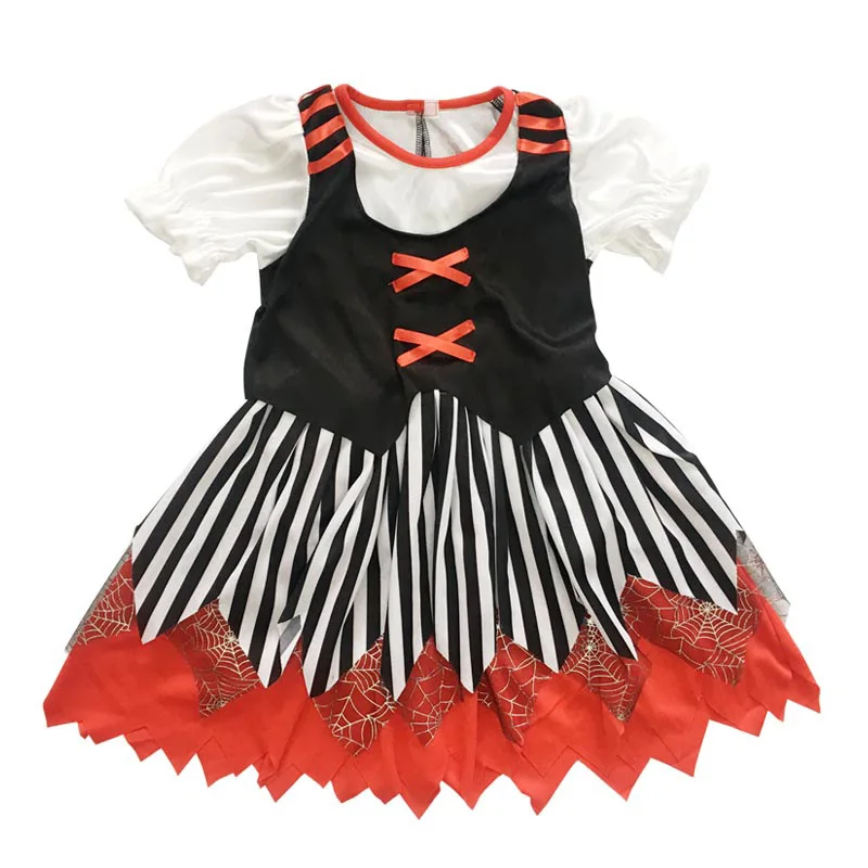 Платье пирата для девочек карнавальный костюм с маской головной убор