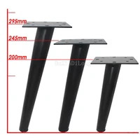 2pcs black metal sofa legs furniture feet sofa bed table bookcase cabinet replacement 8 12 jf1804