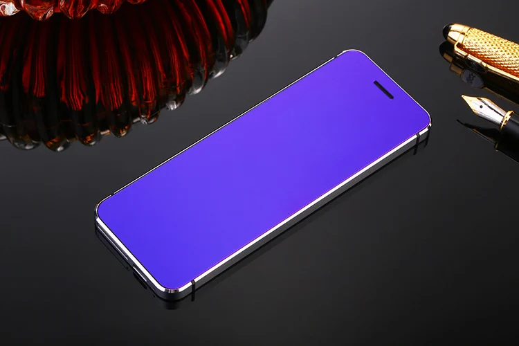 Blue Ультра тонкий мобильный телефон Ulcool V36 металлический корпус bluetooth dialer fm-радио две sim-карты карманный мобильный телефон PK V26 - Цвет: Blue