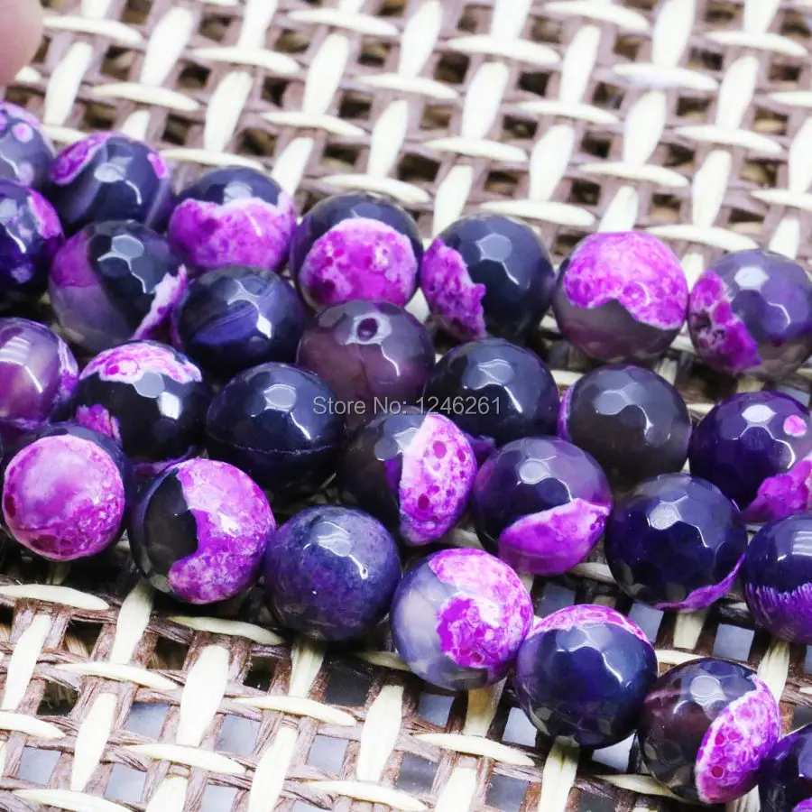 Бижутерия разноцветные Ониксовые бусины розовые и черные круглые сделай сам