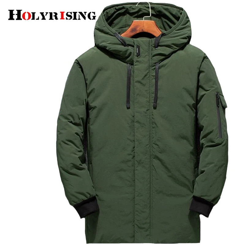 Holyrising Men Down Jackets Casual Short Hombre Ropa Hombre De Warm Down Jacket Hooded Windproof Men Clothing Winter Top 18922-5