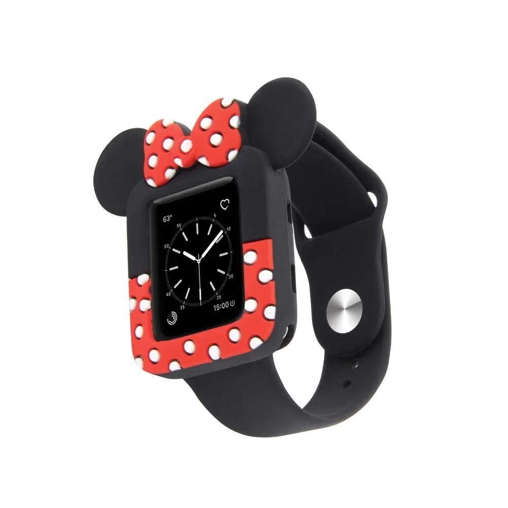 KLFS часы с рисунком Minnie на циферблате Ремешки для наручных часов Силиконовый
