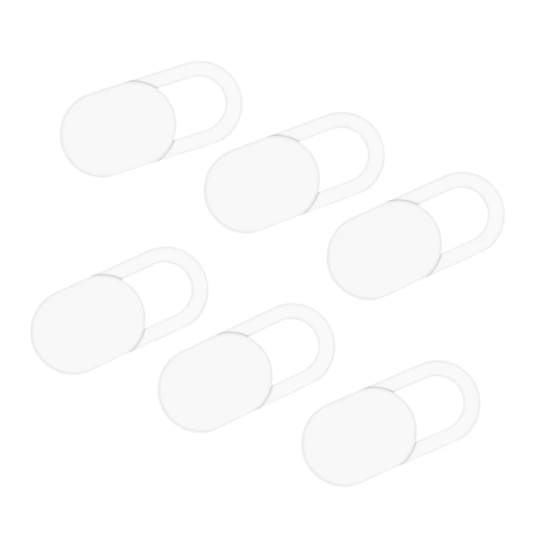 6 pcs white Мобильный телефон веб-камера конфиденциальности протектор безопасности guarder ультра-тонкий tablet pc ноутбук слайдер камера не хакер defenser - Цвет: 6 pcs white