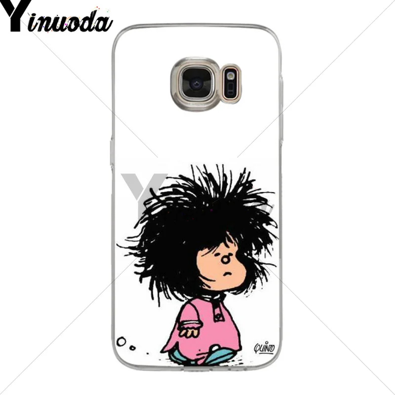 Чехол Yinuoda Mafalda для samsung galaxy s9 plus s7 edge s6 s5 s8 | Мобильные телефоны и аксессуары