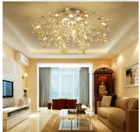 golden color modern g4 crystal ceiling lamp crystal light bedroom luminarias home decoration creative led crystal ceiling lamp