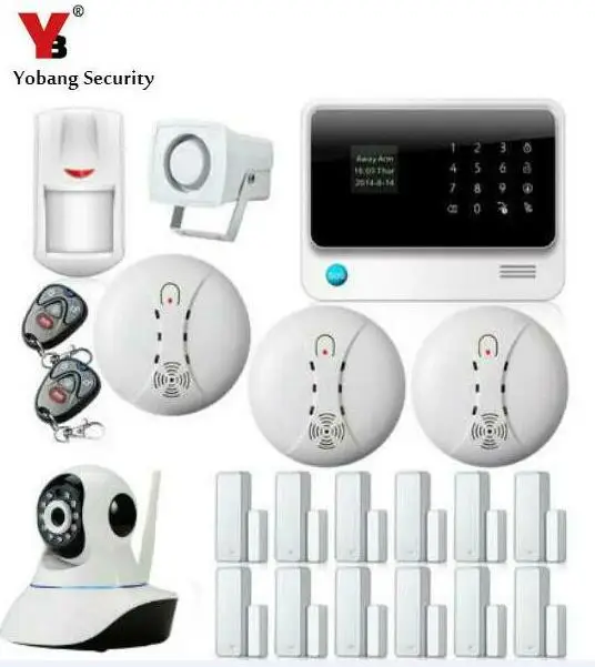 YoBang безопасность WIFI GSM система безопасности Android IOS приложение контролирует