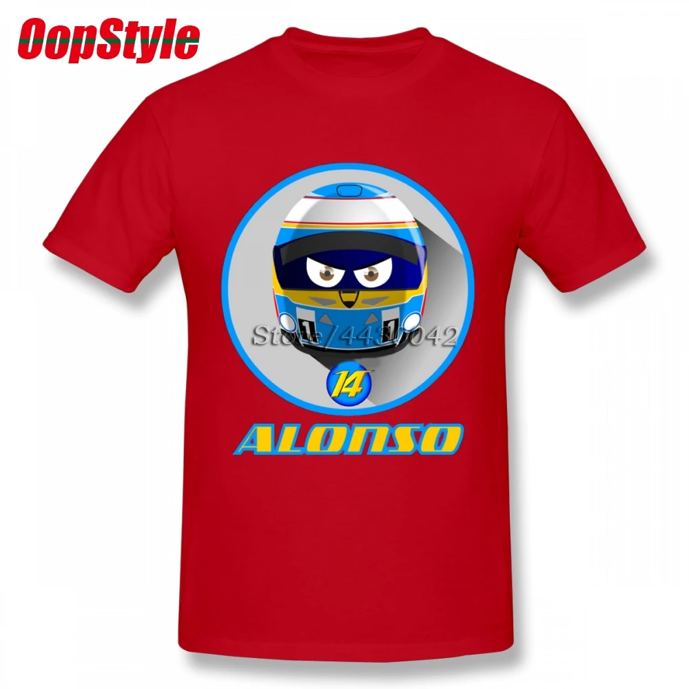 Мужская футболка с коротким рукавом Fernando Alonso 14 хлопковая Футболка большого