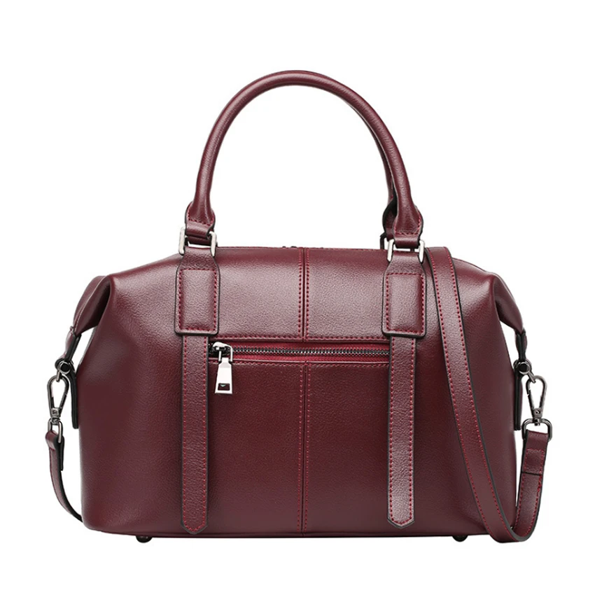 2018 женская сумка из натуральной кожи Бостон Новая европейская одноцветная