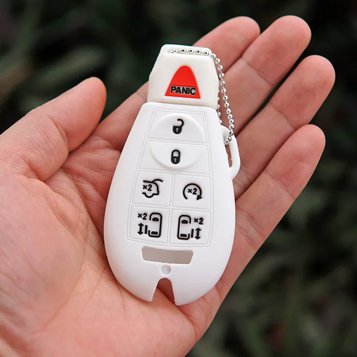 Силиконовый резиновый защитный чехол для ключа Chrysler Town Country Jeep Commander Dodge Grand Caravan