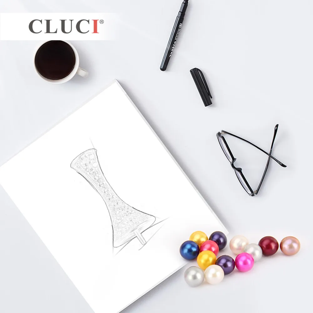 Кулон CLUCI из серебра 15 2 пробы с белым цирконием 925*7*7 мм|Подвески| |