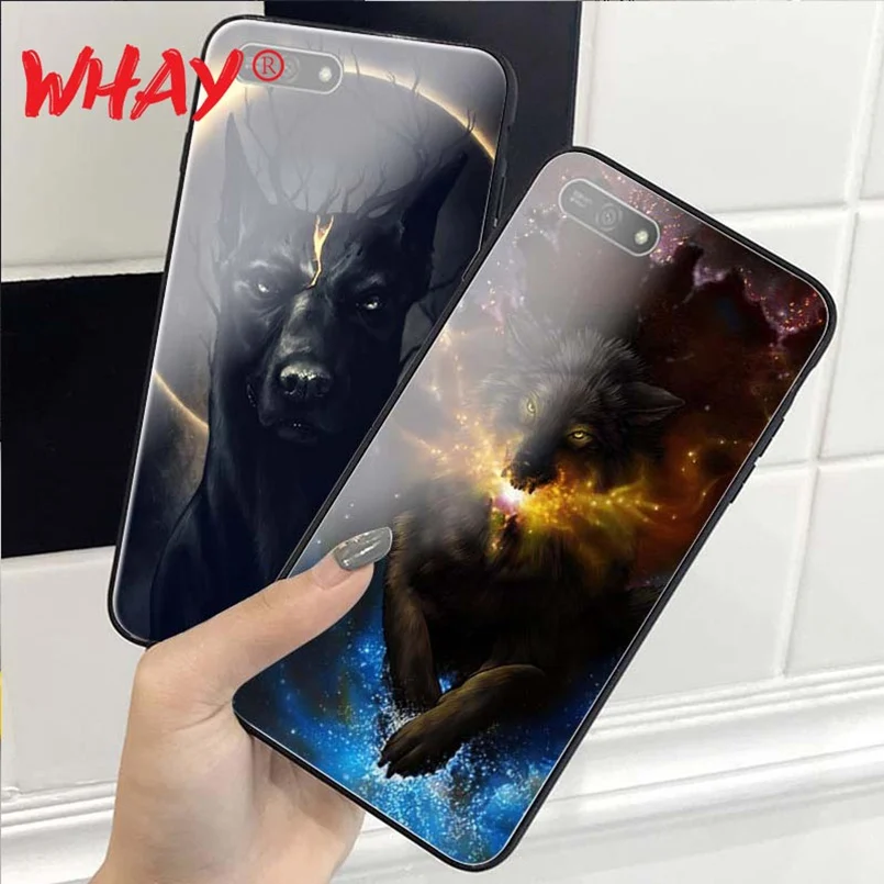 Стеклянный чехол для Huawei Honor 7A с роскошным узором P20 Pro P Smart Cover Mate 10 Lite 9 Y6 2018 |