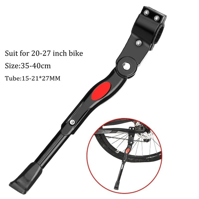 A black 2" 27,5" 2" MTB велосипедная подножка, парковочные стойки для горного велосипеда, Подножка для шоссейного велосипеда, боковая опора, регулируемая подножка - Цвет: A black